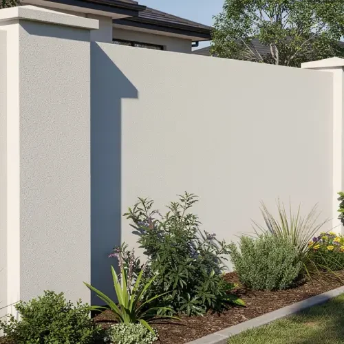 Stucco Fence